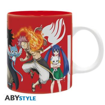 FAIRY TAIL - Becher "Dragon Slayers"  Die Dragon Slayers sind alle zusammen auf diesem schönen Fairy Tail Becher von ABYstyle! Natsu, Gajeel, Wendy aber auch Rogue und Sting sind bereit, diese einzigartige Magie zu verwenden, die es ihnen ermöglicht, Drac